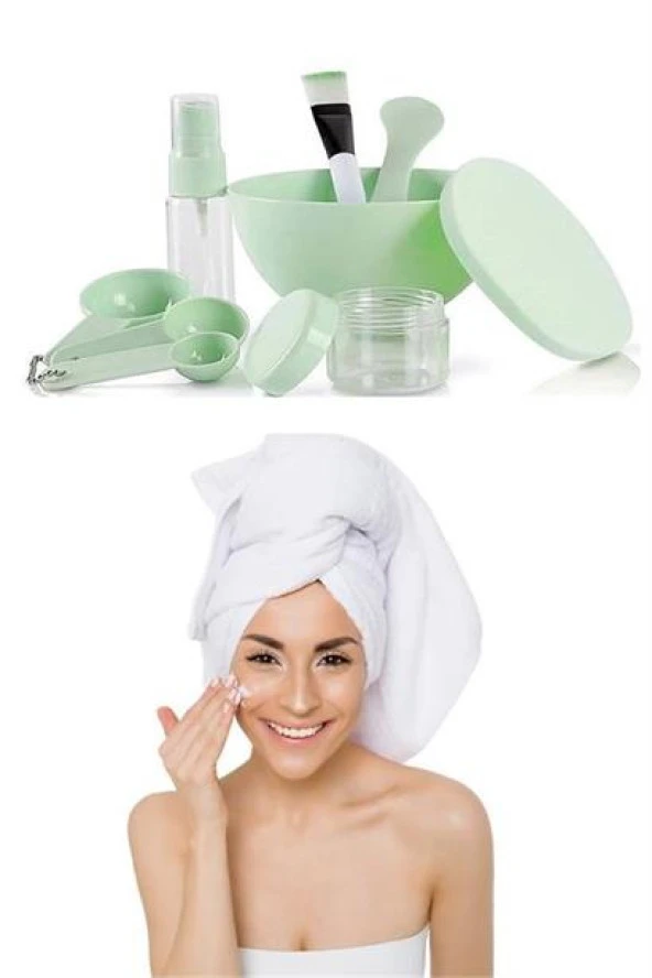 BUFFER® Kendin Yap Yüz Maskesi Karıştırma Aleti Seti, 9 Parça DIY Yüz Maskesi Hazırlama Kabı Seti - 5