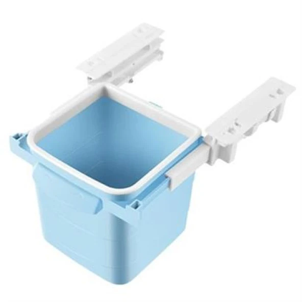 BUFFER® Mini Masa Çöp Kovası Plastik Tezgah Altı Geri Çekilebilir Yapışkanlı Görünmez Bölme Pratik - 8