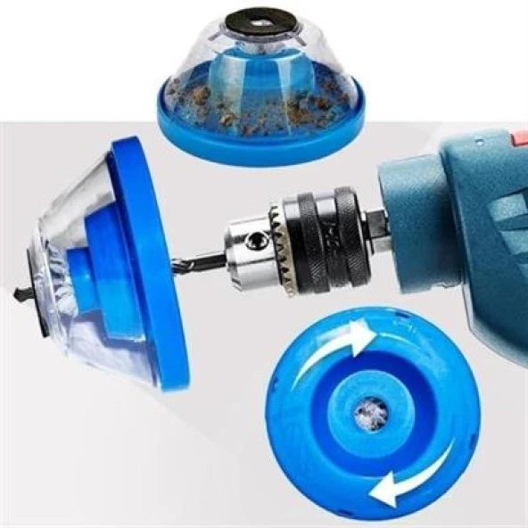 BUFFER® Matkap Ucu Kirlenme Tozlanma Önleyici Toz Haznesi Toz Toplayıcı Aparat - 5