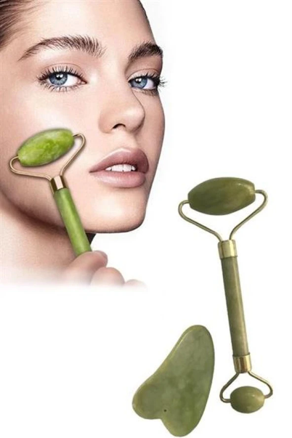 BUFFER® Yeşim Taşı Çift Taraflı Cilt Masaj Aleti - 11