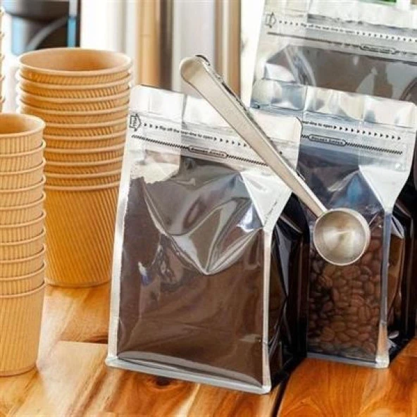 BUFFER® Mandallı Kahve Ölçü Kaşığı Silver Çok Fonksiyonlu Paslanmaz Çelik Kaşık - 5