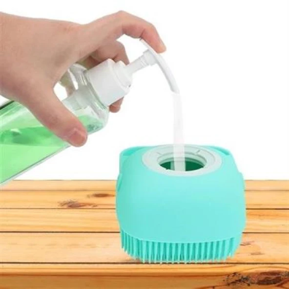 BUFFER® Yumuşak Silikon Malzemeli Esnek Jel Hazneli Masaj Fonksiyonlu Etkili Banyo Duş Kese Lifi - 9