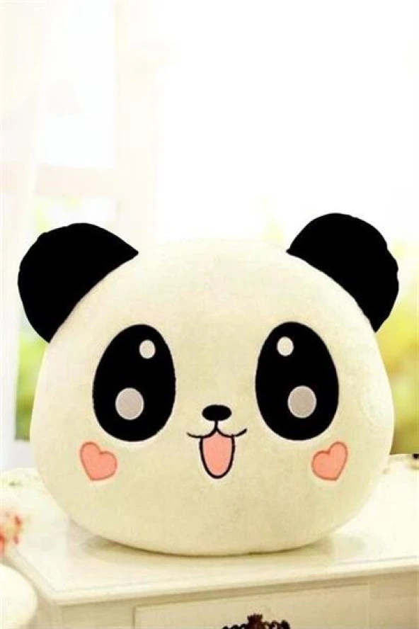 BUFFER® Kalpli Yanaklı Sevimli Panda Yastık - 6