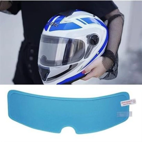 BUFFER® Buğu Önleyici Motosiklet Kaskı Vizörü Su Geçirmez Dayanıklı Çizik Koruma Lens Filmi - 5