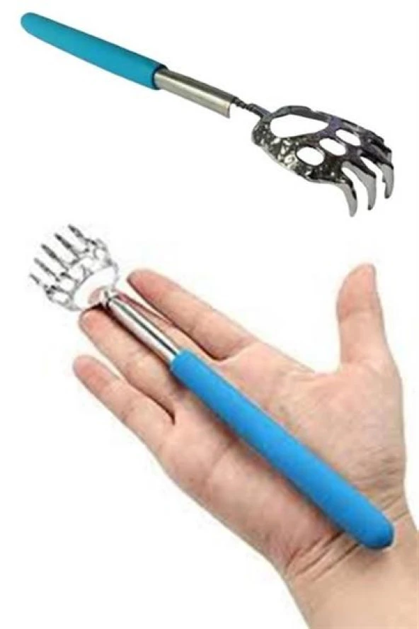Pratik Kolay Teleskopik Metal Sırt Kaşıma Kaşağı Aleti Aparatı - 8