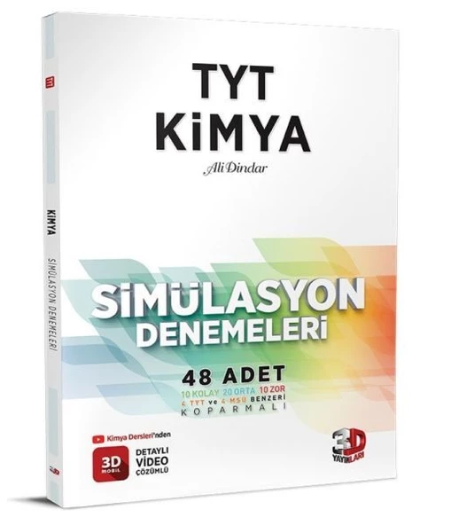 3D Yayınları TYT Kimya 48 Simülasyon Denemesi