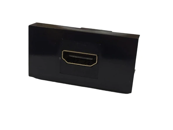 Ne-Ad 45x22,5 HDMI Dişi Giriş Çıkışlı Siyah Priz