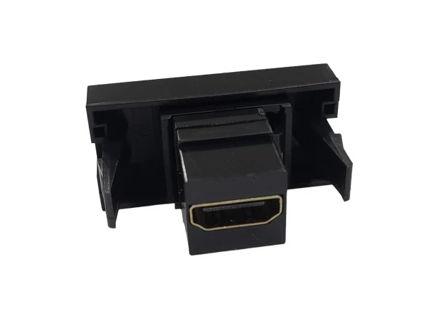 Ne-Ad 45x22,5 HDMI Dişi Giriş Çıkışlı Siyah Priz - 2