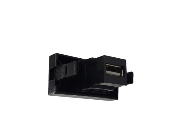 Ne-Ad 45x22,5 USB Priz Siyah