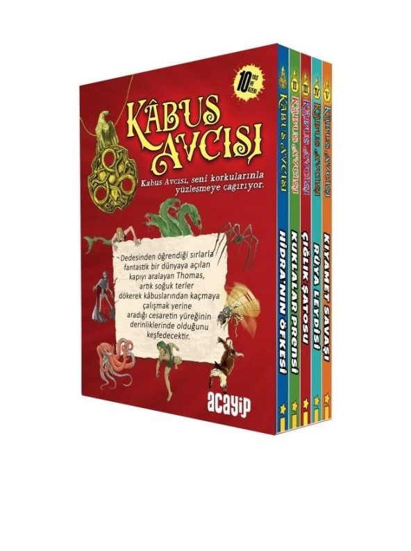 Kabus Avcısı Seti 5 Kitap Takım Kutulu/Theodore Darkwood/Acayip
