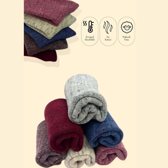 Termal Erkek Havlu Patik Çorap 4'lü Set( 4 Çift) - 3