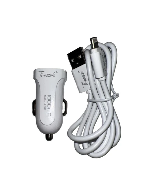 PDAteknoloji Lightning 1A Araç Şarj Cihazı DL-C17 - Beyaz - Resim 3
