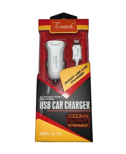 PDAteknoloji Lightning 1A Araç Şarj Cihazı DL-C17 - Beyaz - Resim 4