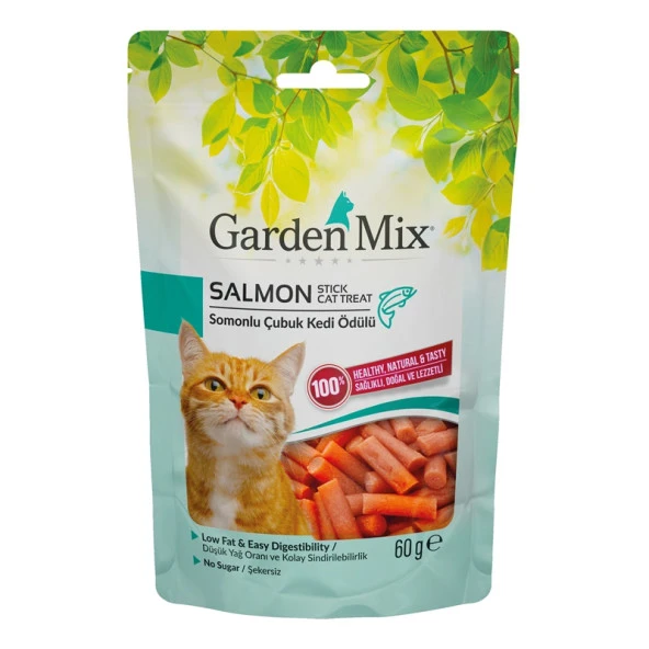 Garden Mix Somonlu Stick Kedi Ödülü 60 Gr