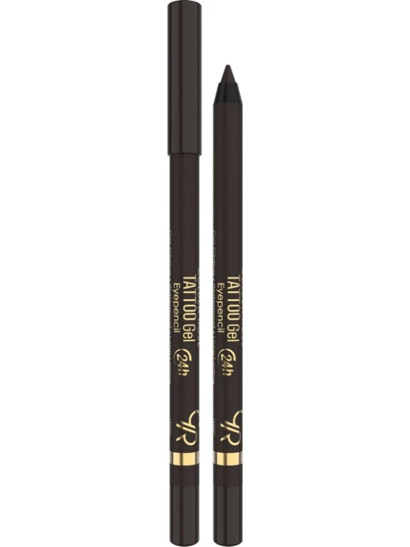 Golden Rose Tattoo Gel Eye Pencil Waterproof - Suya Dayanıklı Jel Göz Kalemi Siyah - Resim 3