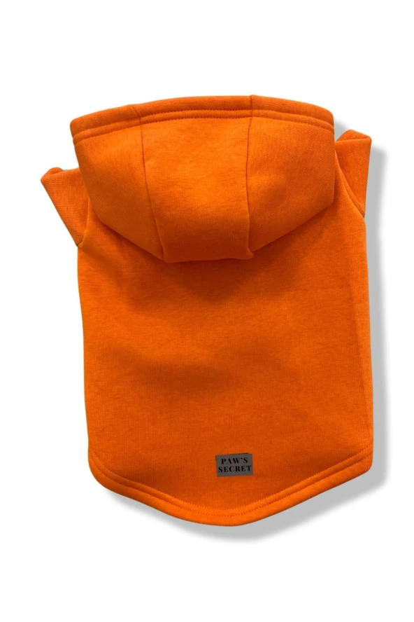 Köpek Kıyafeti Köpek Sweatshirt Hoodie Köpek Ürünleri Kedi Kıyafeti - Basic Turuncu
