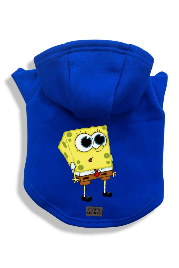 Köpek Kıyafeti Köpek Sweatshirt Hoodie Köpek Ürünleri Kedi Kıyafeti - Şaşkın Süngerbob
