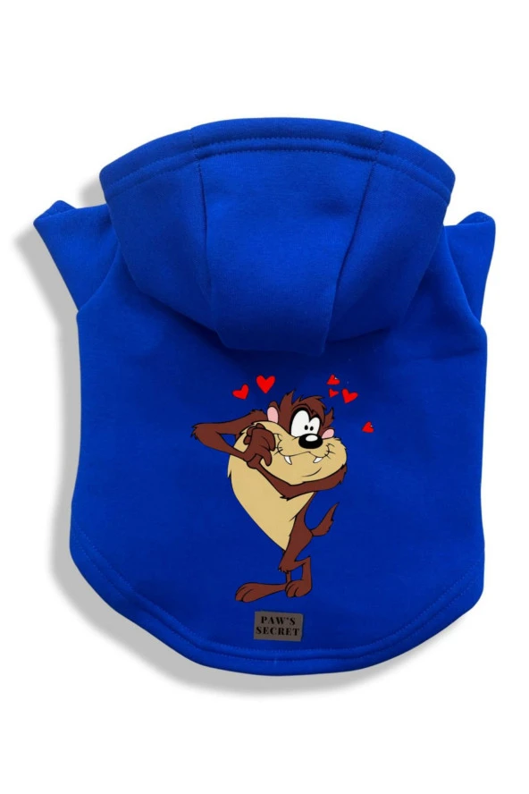 Köpek Kıyafeti Köpek Sweatshirt Hoodie Köpek Ürünleri Kedi Kıyafeti - Aşık Tazmanya Canavarı