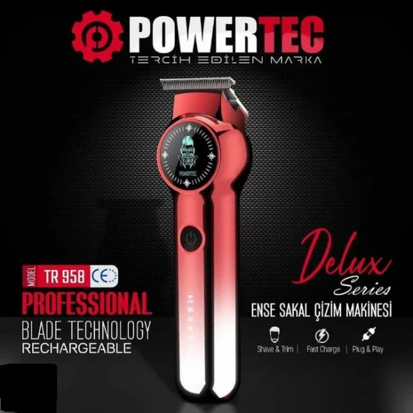 Powertec Tr- 958 Ense Sakal Makinesi Çizim Makinesi