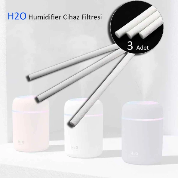 Babikamium Humidifier Hava Nemlendirici Difüzör Buhar Makinesi Filtresi 3 Adet 10cm