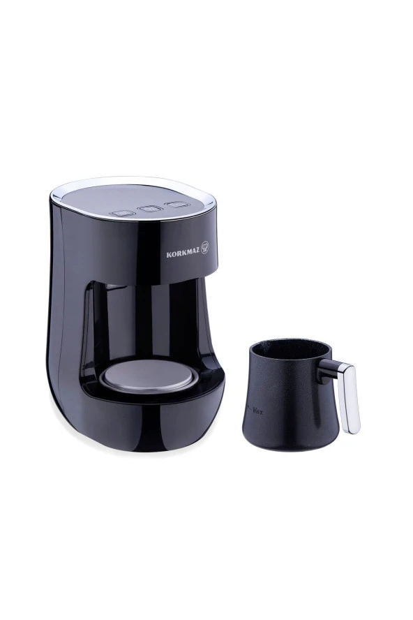 Korkmaz 865 Otantik Kahve Makinesi Siyah - Resim 3