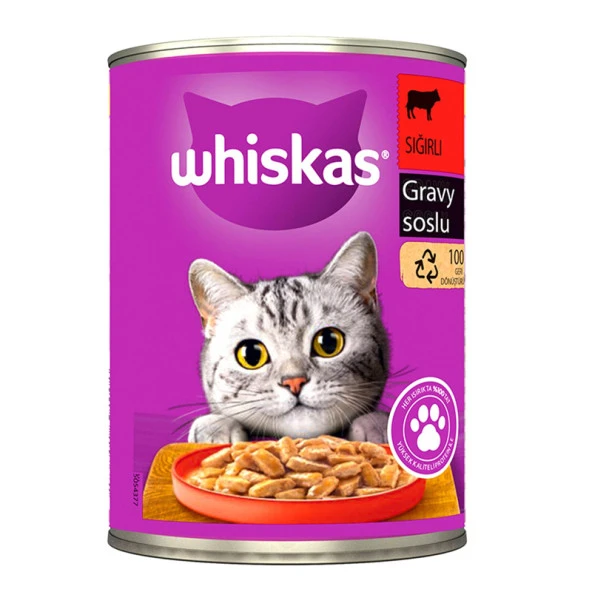 Whiskas Sığırlı Gravy Konserve 400 Gr ürün görseli 1
