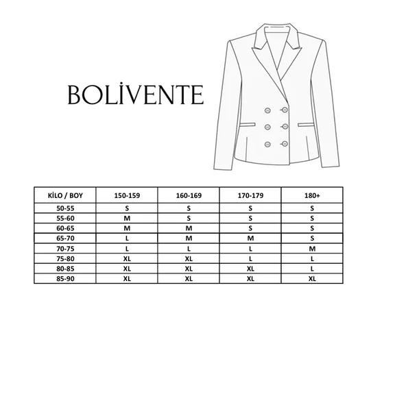 Ekru Kadın Düğmeli Oversize Blazer Ceket - 6