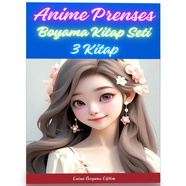 Anime Prenses Boyama Kitap Seti (3 Kitap)