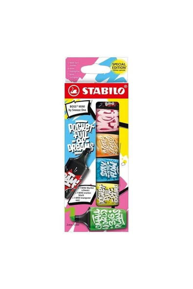 Stabilo Boss Mini Fosforlu Kalem Seti 6'lı By Snooze One / EO07/06-30