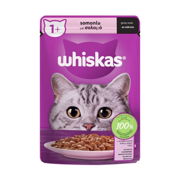 Whiskas Somonlu Gravy Yaş Mama 85 Gr ürün görseli 1