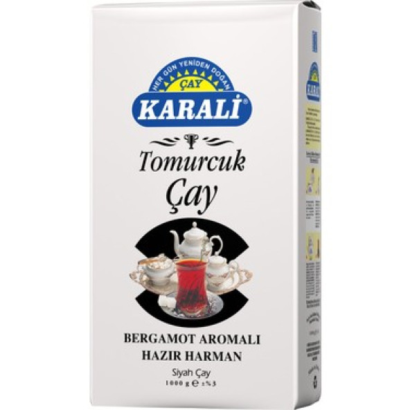 KARALİ ÇAY TOMURCUK SİYAH BERGOMAT AROMALI 1000 GR