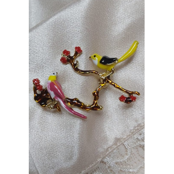 Garuda Kuşlar Broş Yaka İğnesi - 3