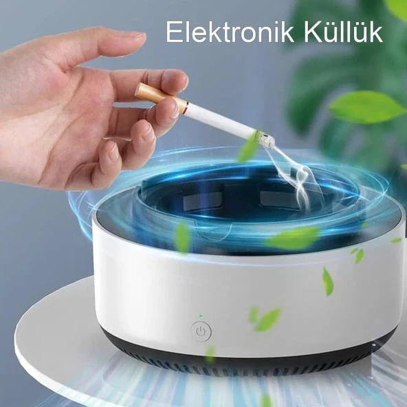 Beyaz Akıllı Küllük, Çok Fonksiyonlu Araba, Ev, Ofis Hava Temizleyici Küllük - 2