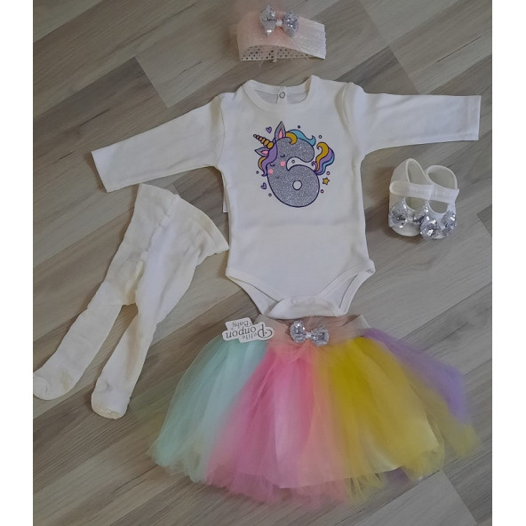 Ponpon kız mevlüt tütü seti - 6