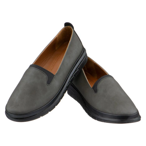 Yeşil Siyah Lastik Detaylı Kadın Ayakkabı