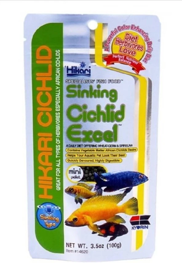 Hikari Cichlid Excel Sinking Mini Pellet 100 gr.