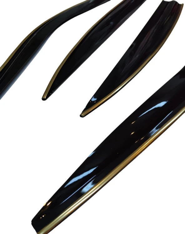 Honda Civic FD6 2007-2012 Arası Gold Kromlu Cam Rüzgarlığı - Resim 3