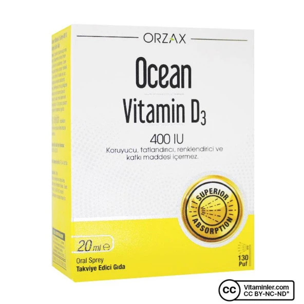 Ocean Vitamin D3 400 IU Oral Sprey 20 ml