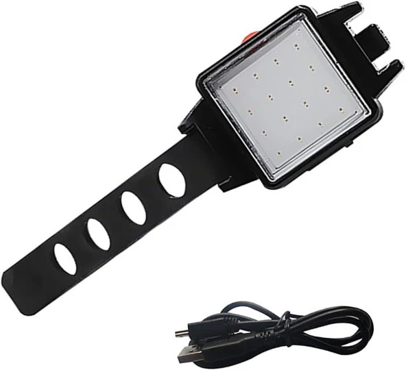 Forte Gt 6169 Bisiklet Arka Işık 3 Modlu 120 Lümen USB Şarjlı Güçlü Arka Stop