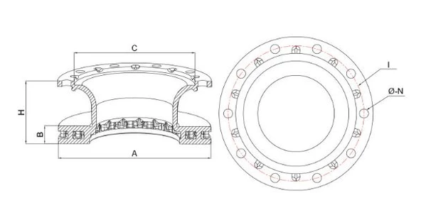 FREN DISKI BPW 160 GENIS BOGAZ (290) 070 05 0308834100 - Resim 2