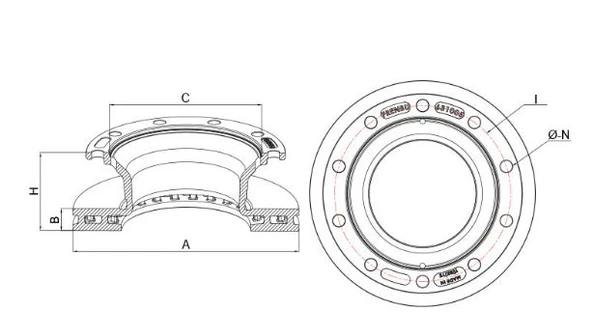 FREN DISKI BPW DAR BOGAZ 290 070 20 308835030 - Resim 2