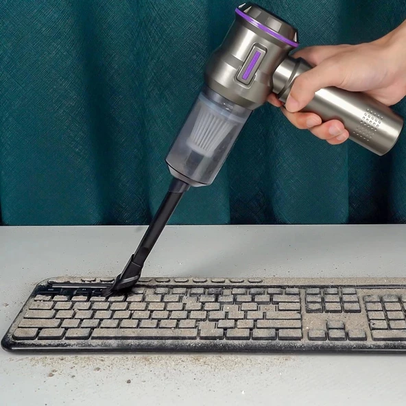 Auhma AHV-01 Kablosuz Taşınabilir Araç İçi El Süpürgesi | 15000PA Güçlü Vakum - 6