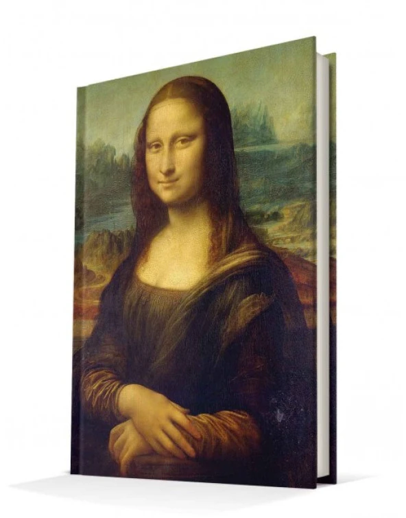 Deffter Art Of Word Da Vinci MonaLisa Çizgisiz 96 Yaprak Sert Kapak Defter