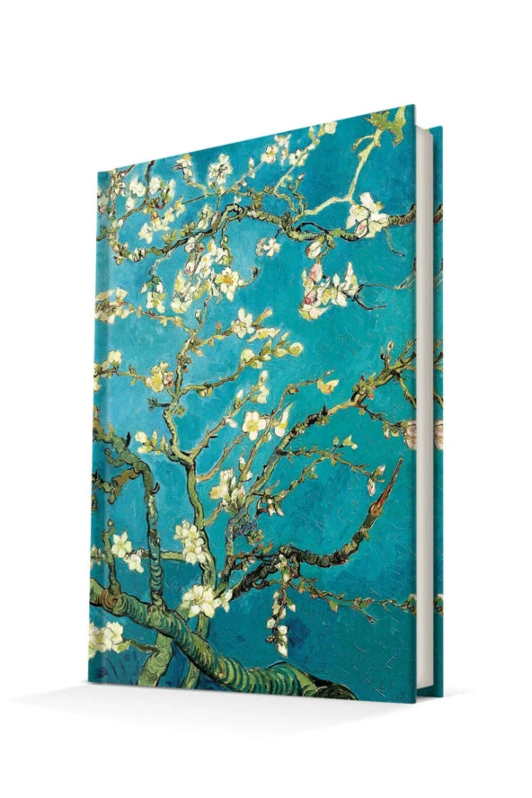 Deffter Art Of Word  Van Gogh  Almond Blossom Çizgisiz 96 Yaprak Sert Kapak Defter