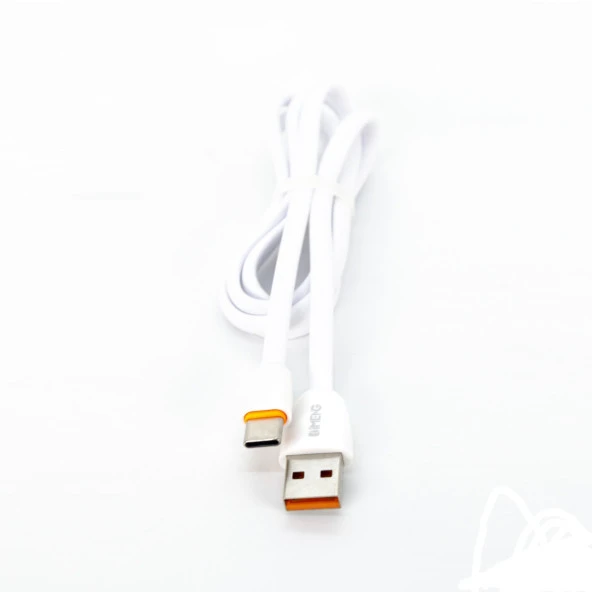 İmeng Samsung Galaxy A34 5G İle Uyumlu 3.1A UsbA to Type-C Data ve Hızlı Şarj Kablosu Beyaz - Resim 2