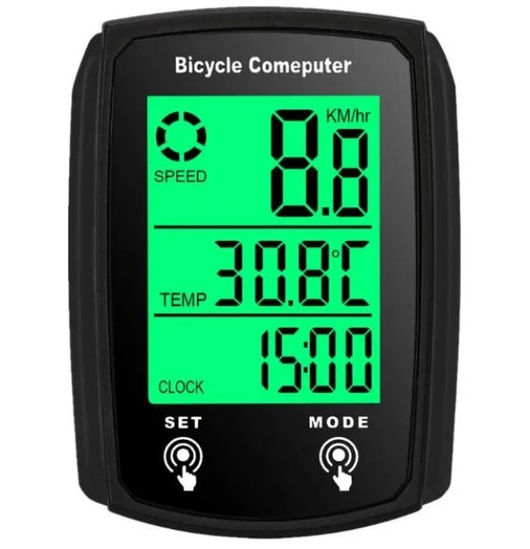 FORTE GT 6146 Kablolu Kilometre Saati Bisiklet Hız Ölçer Km Saati Yol Bilgisayarı - 5