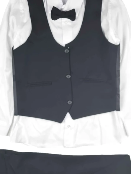 Erkek Çocuk Ceketli Takım Elbise 11-14 Yaş Sade Model - 2