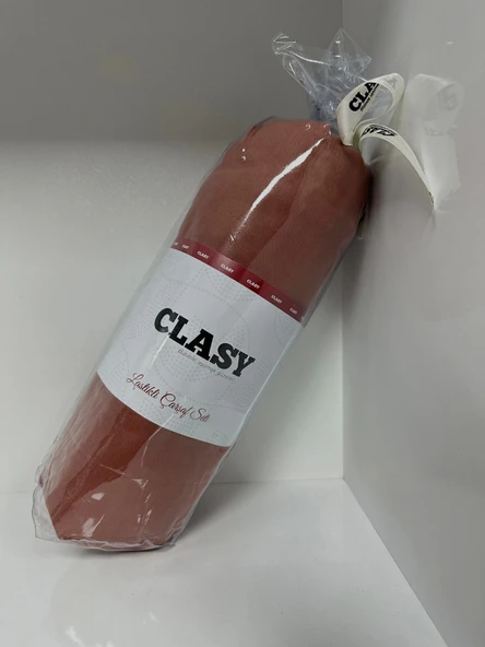 Clasy Ranforce Lastikli Çarşaf Seti Tek Kişilik Düz Kiremit Rengi - 2