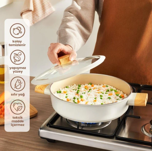 Emsan Swiss Crystal 30 Cm Karnıyarık Tenceresi