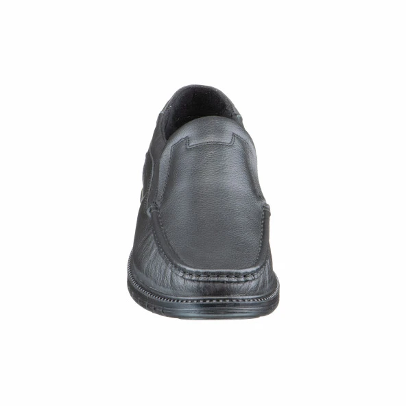 Siyah Baskılı Deri Erkek Ayakkabı - 4
